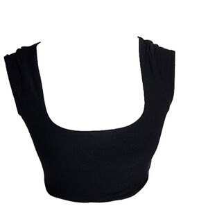 Kimchi Blue black cropped top, size S